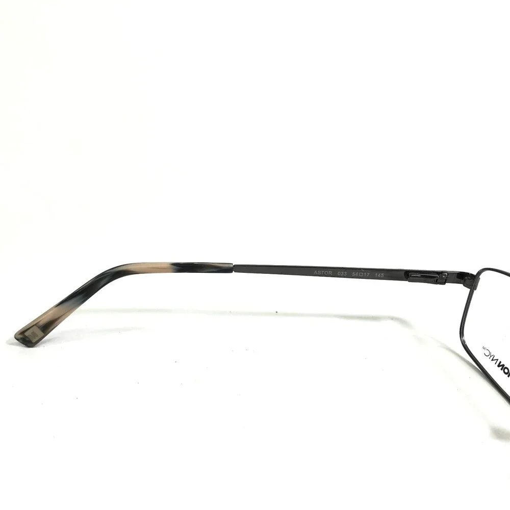 Marchon NYC Eyeglasses Frames 033 ASTOR Silver Rectangular Full Rim 54-17-145